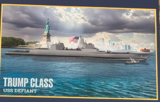 特朗普宣布打造“特朗普级”军舰 推动黄金舰队计划