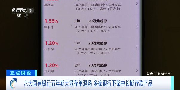 中国银行、建设银行、工商银行、农业银行、交通银行、邮储银行，集体调整中长期存款产品！
