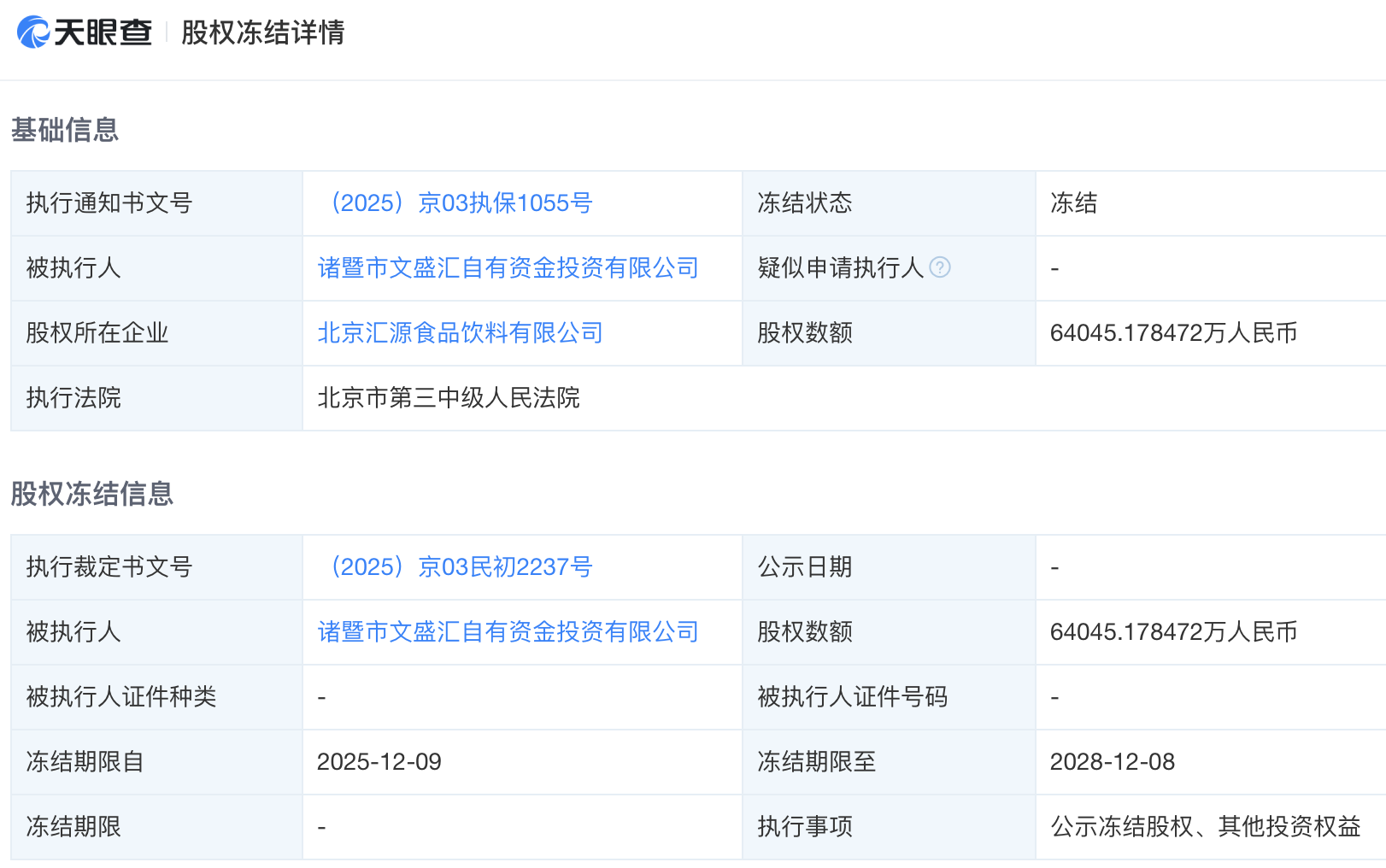 内斗不休的汇源血条快见底