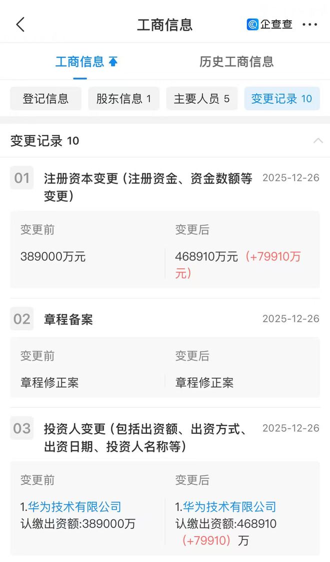 华为近8亿元增资人形机器人赛道