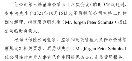 老将回归谋新局！董事会直面分歧迎合力，高管班子调整提动能，看泰山财险如何走出连续亏损困局