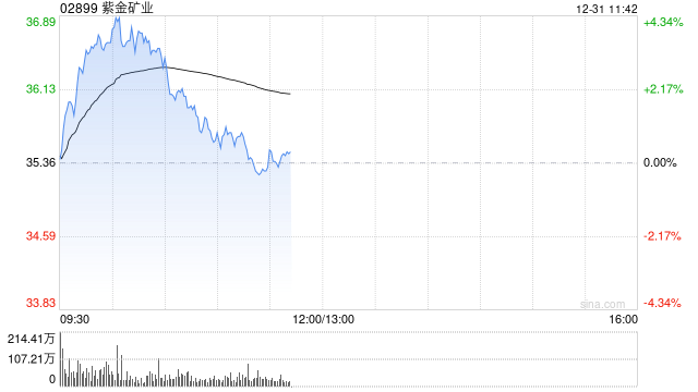 大摩：紫金矿业2025年业绩预告大致符预期 维持“增持”评级