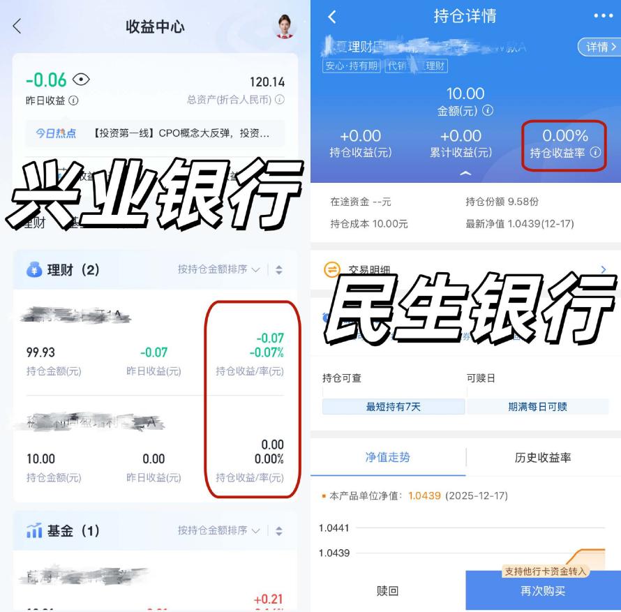 实测8家银行收益展示：多数未展示年化持仓收益率