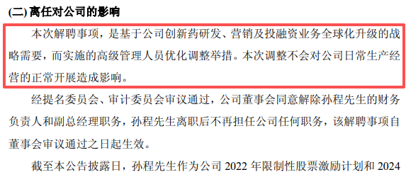 突发！A股公司身价超1200万CFO遭解聘！