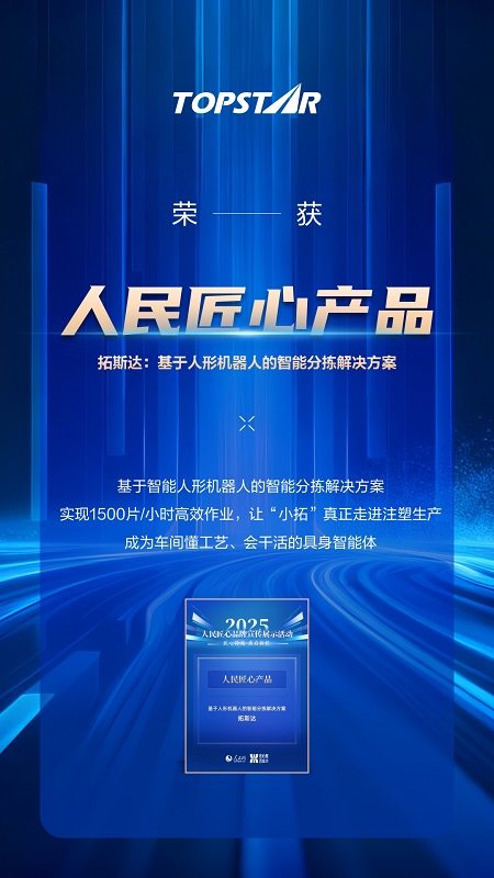 拓斯达智能人形机器人“小拓”获行业高度认可,2025年连摘多项行业大奖