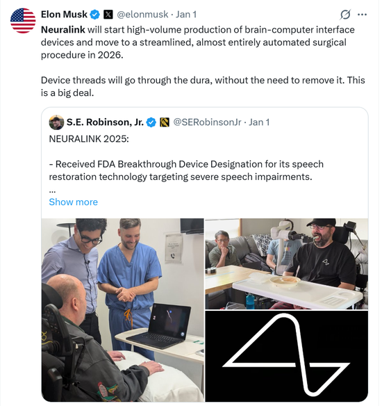 马斯克放出“量产时间表”，脑机接口集体涨停，商业化拐点来了？