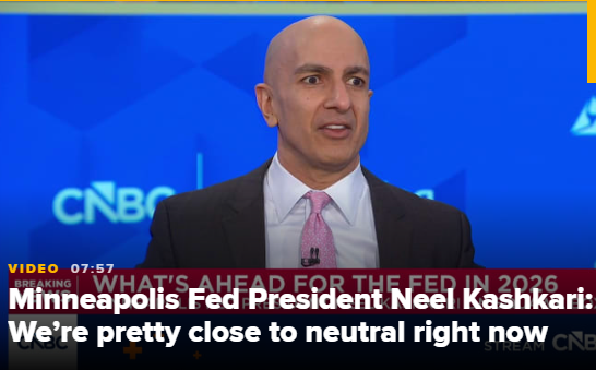 美联储官员卡什卡里：AI正导致大企业放缓招聘步伐