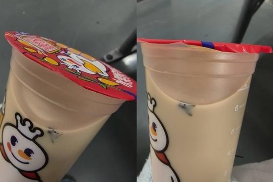湖南衡阳一女生买蜜雪冰城奶茶，未开封杯内漂浮苍蝇？涉事门店、品牌客服回应