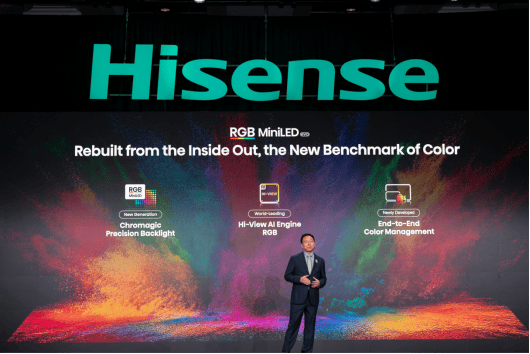 海信CES发布全新一代RGB-Mini LED，全球首创玲珑4芯真彩背光