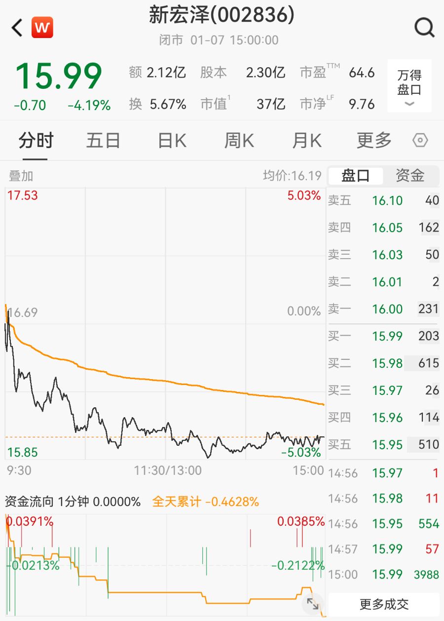 A股上市公司新宏泽61岁女副董事长，主动放弃百万年薪