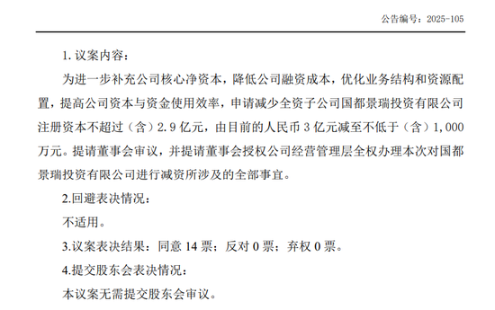 砍掉96.67%！国都证券新年大动作