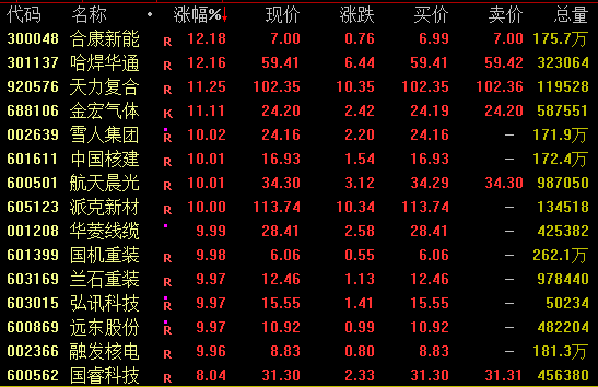 全线爆发！300102、300887，尾盘涨停！图3