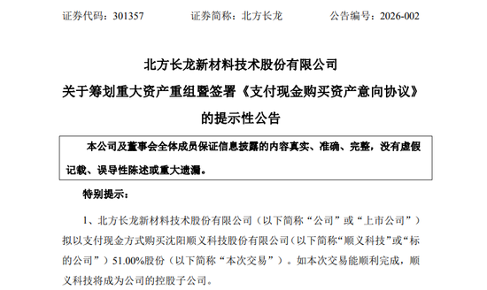 301357,筹划重大资产重组!