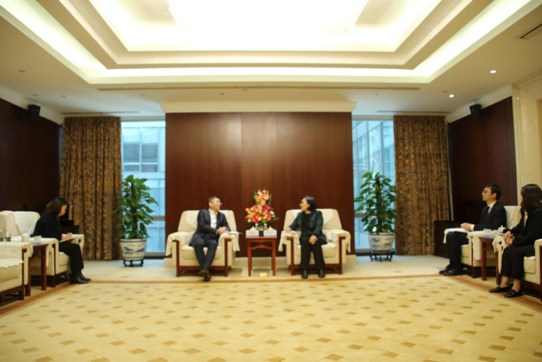 中国进出口银行副行长杨东宁会见联合国工业发展组织副总干事邹刺勇