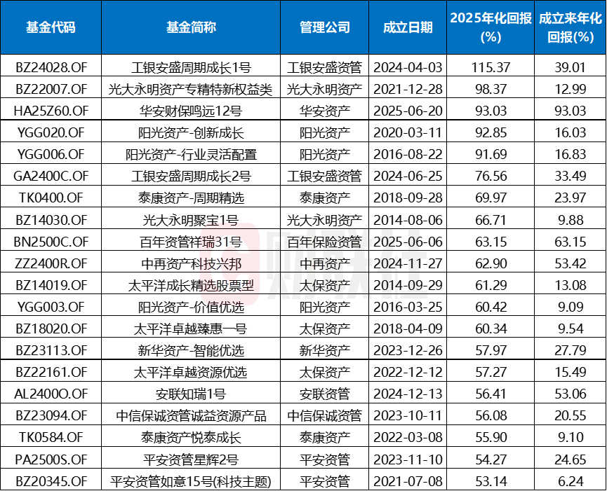 2025年保险资管收官!主体扩容,险资入市,超9成产品实现正收益,最高达115%