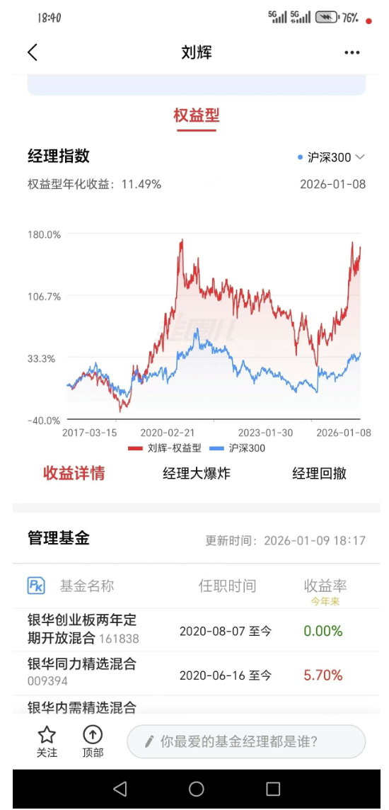 银华内需再无刘辉，公募基金再折一员大将