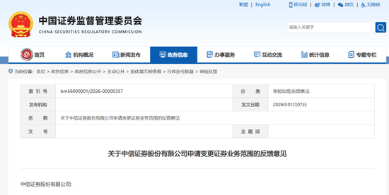中信证券多次削减业务？证监会回应来了图1