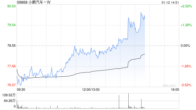 交银国际：随着小鹏汽车-W对AI芯片等持续投入 有望为其增长注动力