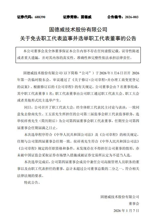 固德威人事变动，80后营销专才进入董事会