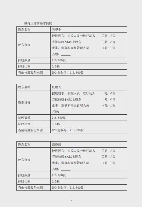 某跨界光伏胶膜上市公司3名董事拟减持不超48万股图2