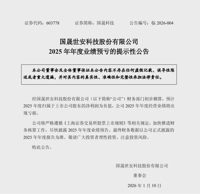 业绩预亏，光伏“大妖股”国晟科技周一复牌交易